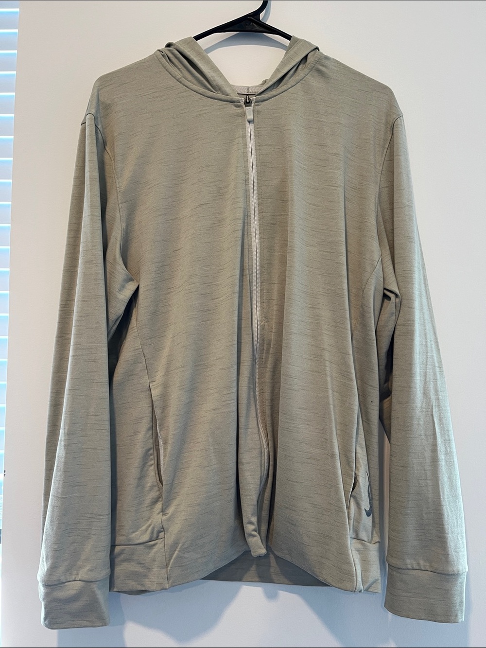 Nike Men's Zip-Up Hoodie in Sage Green